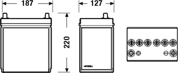 CENTRA CB357 - Starter Battery www.parts5.com