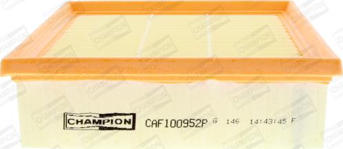 Champion CAF100952P - Filtro de aire www.parts5.com