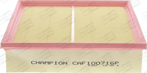 Champion CAF100716P - Vzduchový filtr www.parts5.com