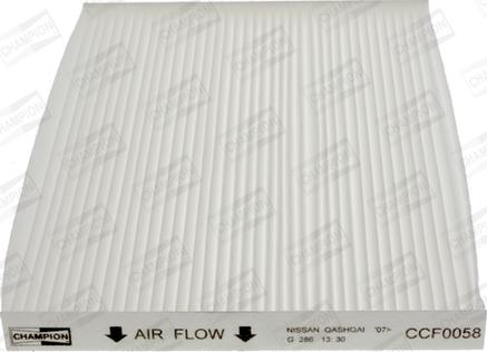 Champion CCF0058 - Filter, interior air parts5.com