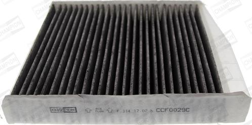 Champion CCF0029C - Filter, interior air www.parts5.com