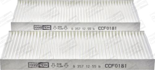 Champion CCF0181 - Filter, zrak notranjega prostora www.parts5.com