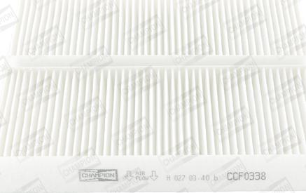 Champion CCF0338 - Filter, interior air www.parts5.com