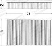 Champion U573/606 - Air Filter www.parts5.com