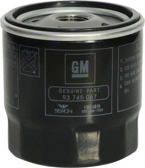 Chevrolet 93745067 - Oil Filter parts5.com