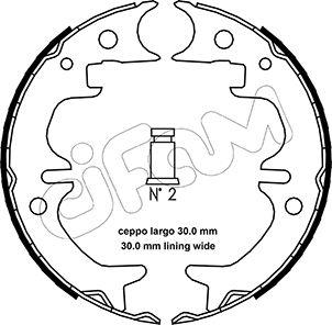 Cifam 153-444 - Brake Shoe Set, parking brake www.parts5.com