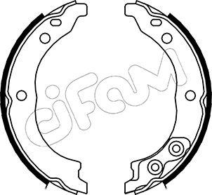 Cifam 153-089 - Brake Shoe Set, parking brake parts5.com