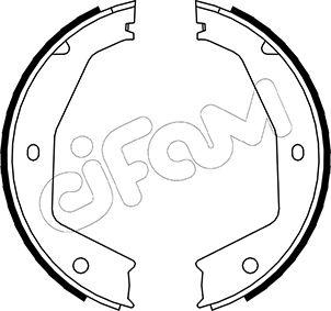 Cifam 153-197 - Brake Shoe Set, parking brake www.parts5.com