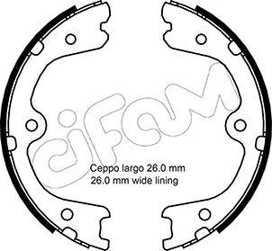 Cifam 153-298 - Brake Shoe Set, parking brake www.parts5.com