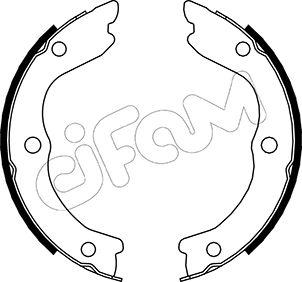 Cifam 153-293 - Zestaw szczęk hamulcowych, hamulec postojowy www.parts5.com