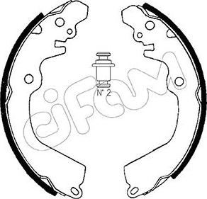 Cifam 153-257 - Set saboti frana www.parts5.com