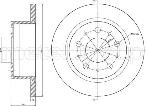 Cifam 800-911C - Disco de freno www.parts5.com