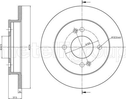 Cifam 800-929C - Brake Disc www.parts5.com