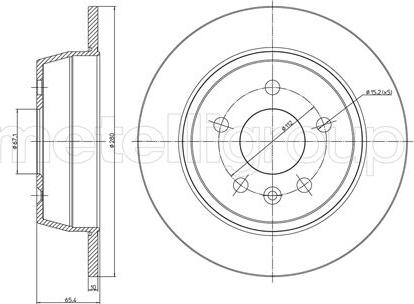 Cifam 800-417 - Zavorni kolut www.parts5.com