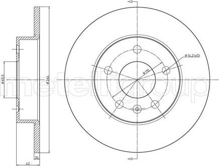 Cifam 800-489C - Disco de freno www.parts5.com