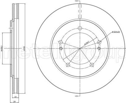 Cifam 800-697 - Brake Disc www.parts5.com