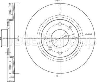 Cifam 800-191 - Zavorni kolut www.parts5.com