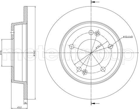 Cifam 800-1440C - Disco de freno www.parts5.com