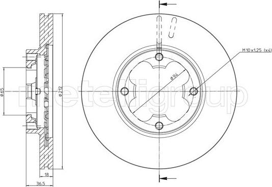 Cifam 800-1619 - Δισκόπλακα www.parts5.com