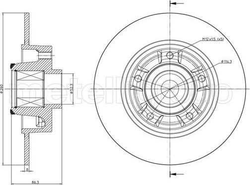 Cifam 800-1095 - Kočni disk www.parts5.com