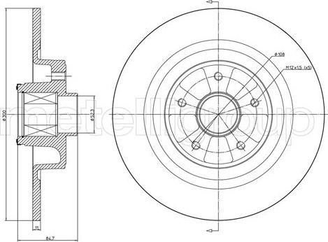 Cifam 800-1089 - Kočni disk www.parts5.com