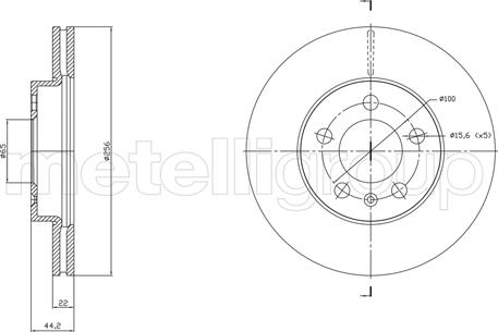 Cifam 800-1843C - Brake Disc www.parts5.com