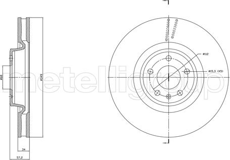 Cifam 800-1865C - Brake Disc www.parts5.com