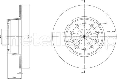 Cifam 800-1863C - Δισκόπλακα www.parts5.com