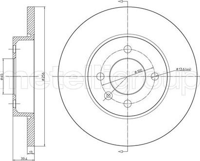 Cifam 800-186C - Brake Disc www.parts5.com