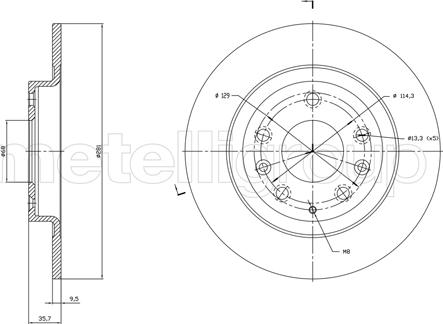 Cifam 800-1831C - Zavorni kolut www.parts5.com