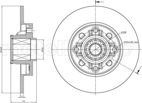 Cifam 800-1394 - Disco de freno www.parts5.com