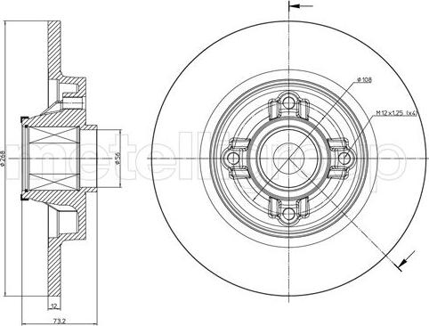 Cifam 800-1395 - Disc frana www.parts5.com