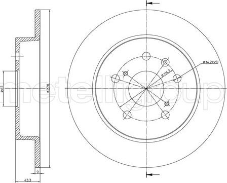 Cifam 800-1398C - Disc frana www.parts5.com