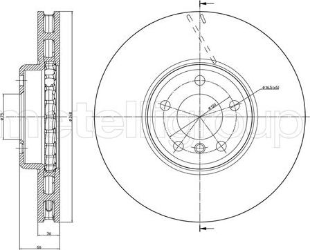 Cifam 800-1328C - Brake Disc parts5.com