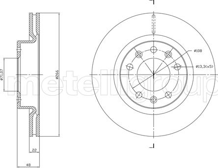 Cifam 800-1765C - Brake Disc www.parts5.com