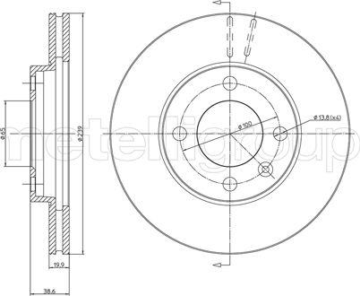 Cifam 800-170 - Disco de freno www.parts5.com