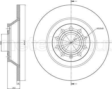 Cifam 800-865C - Brake Disc www.parts5.com