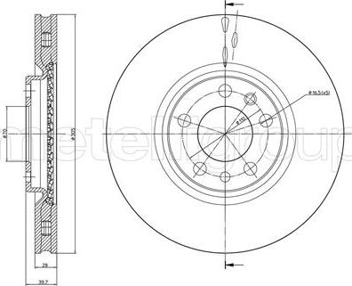 Cifam 800-861C - Disc frana www.parts5.com