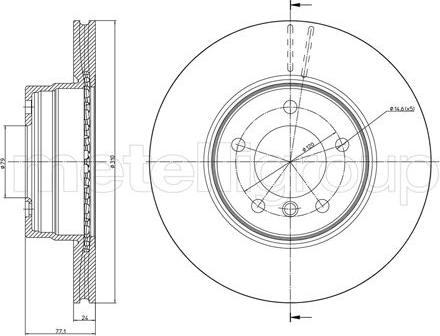 Cifam 800-809C - Brake Disc www.parts5.com