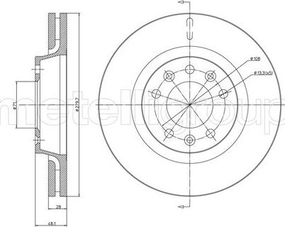 Cifam 800-887C - Brake Disc www.parts5.com