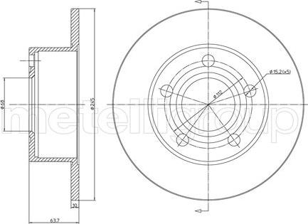 Cifam 800-395C - Zavorni kolut www.parts5.com