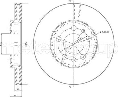 Cifam 800-390C - Спирачен диск www.parts5.com