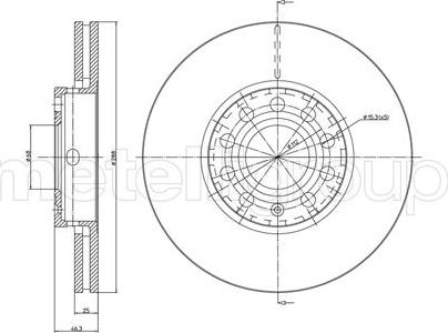 Cifam 800-262C - Тормозной диск www.parts5.com