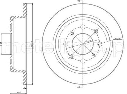 Cifam 800-267 - Disco de freno www.parts5.com