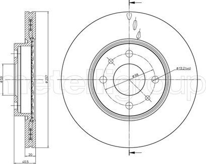 Cifam 800-231C - Disc frana www.parts5.com