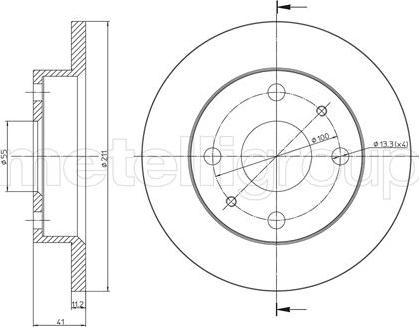 Cifam 800-791 - Disc frana www.parts5.com