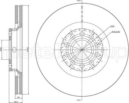 Cifam 800-726C - Brake Disc www.parts5.com