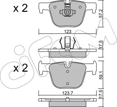 Cifam 822-963-0 - Set placute frana,frana disc www.parts5.com