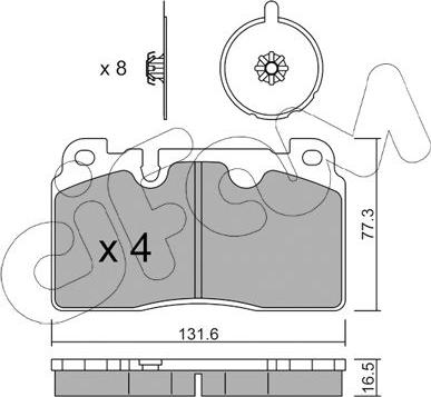 Cifam 822-979-0-141 - Set placute frana,frana disc www.parts5.com