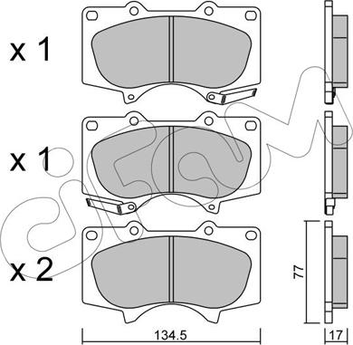 Cifam 822-454-0 - Set placute frana,frana disc www.parts5.com